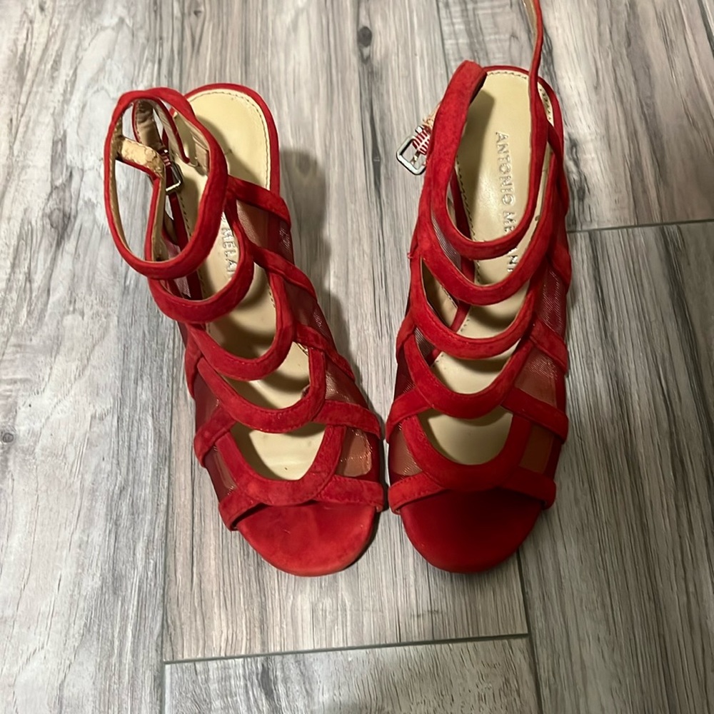 Pre-owned Red Antonio Melani Heels - Suze 6M
